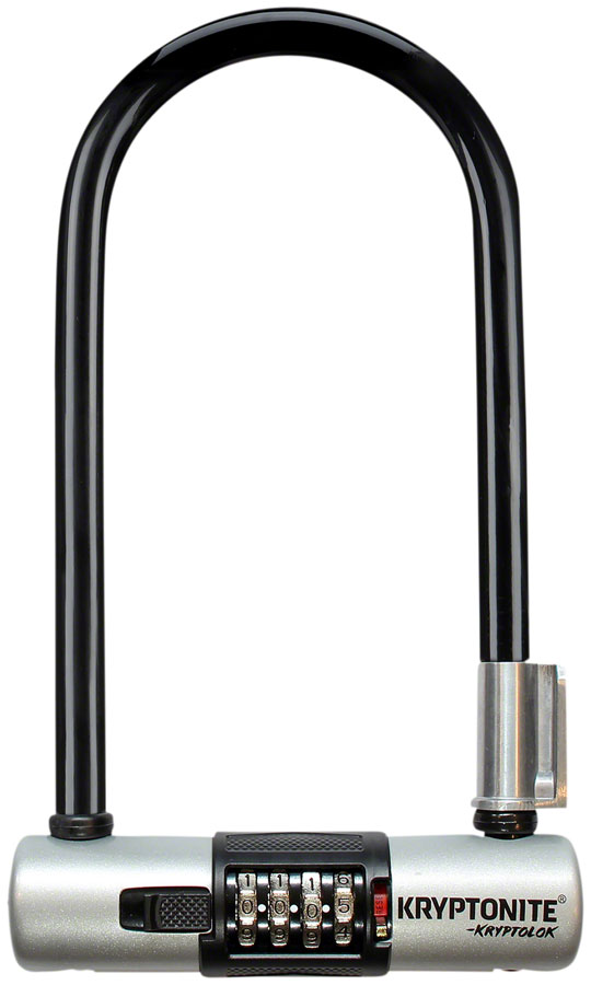 Kryptonite KryptoLok U-Lock - 4 x 9" 4-Digit Combination BLK Includes bracket