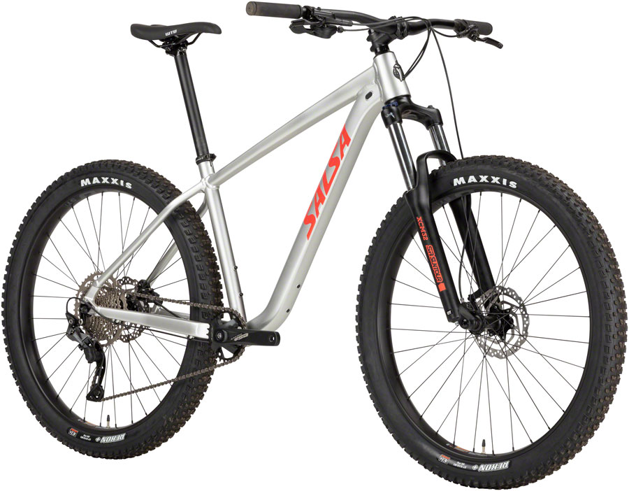 Salsa Rangefinder Deore 10 27.5+ Bike - Aluminum, Silver - Image 2