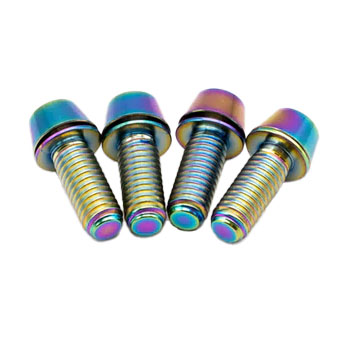 Freedom Coast Titanium Post Mount Bolt Kit 16mm Rainbow 4/Count