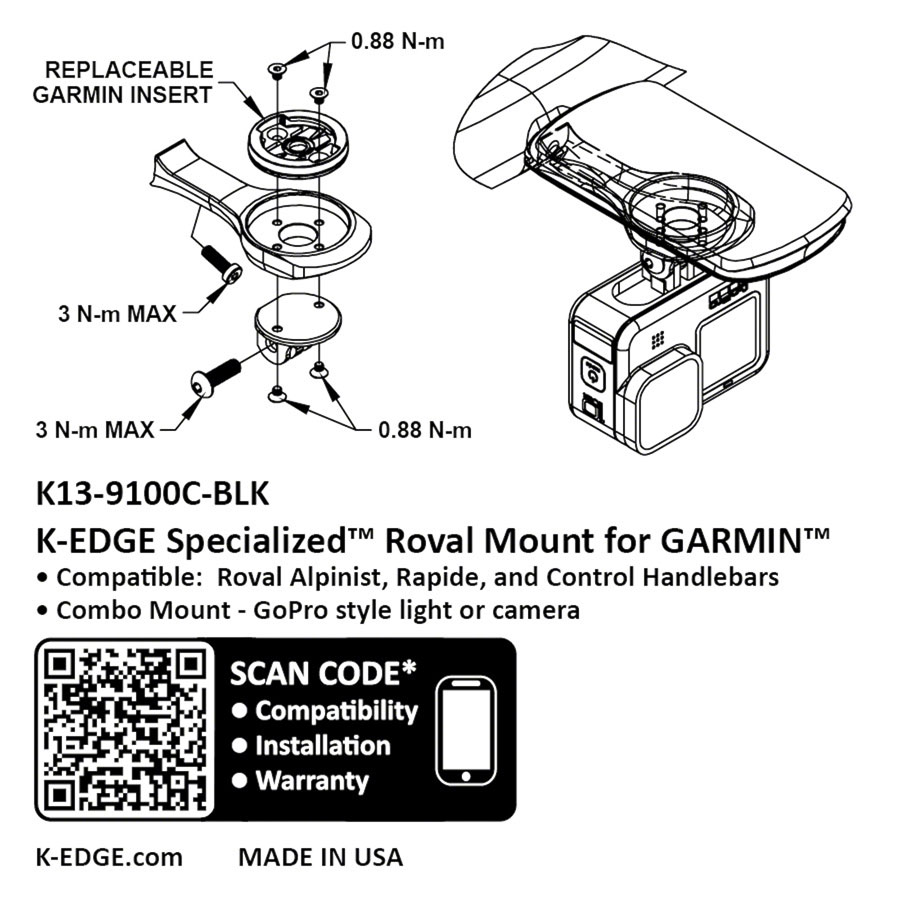 K-Edge Garmin Specialized Roval Combo Mount - Image 4