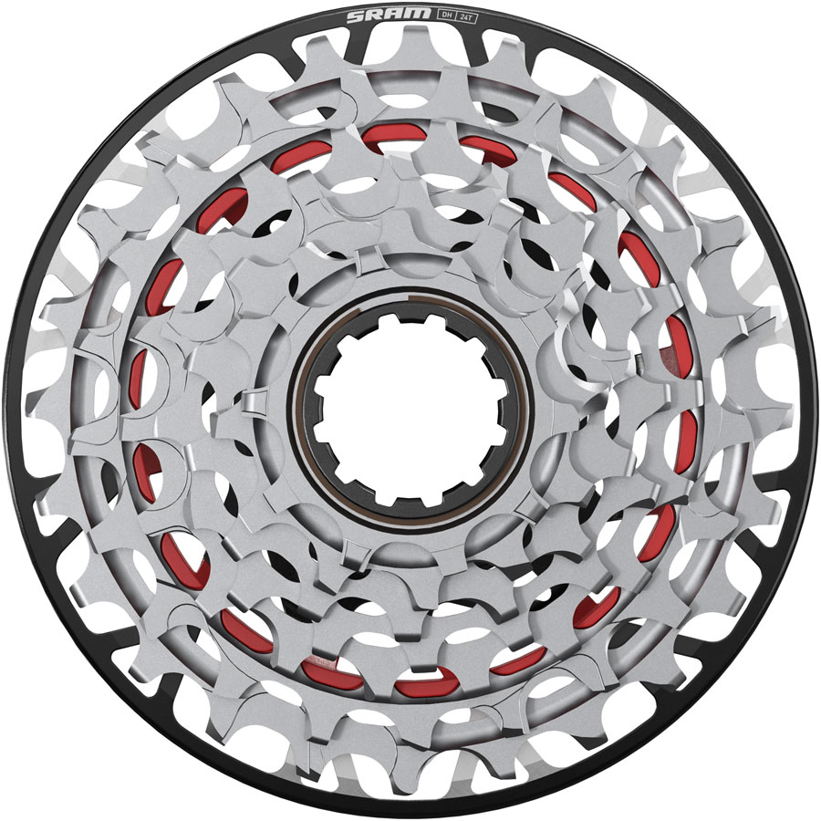 SRAM XX Downhill XS-797 T-Type Cassette - 7-Speed 10-24t For XD Slim Driver Silver