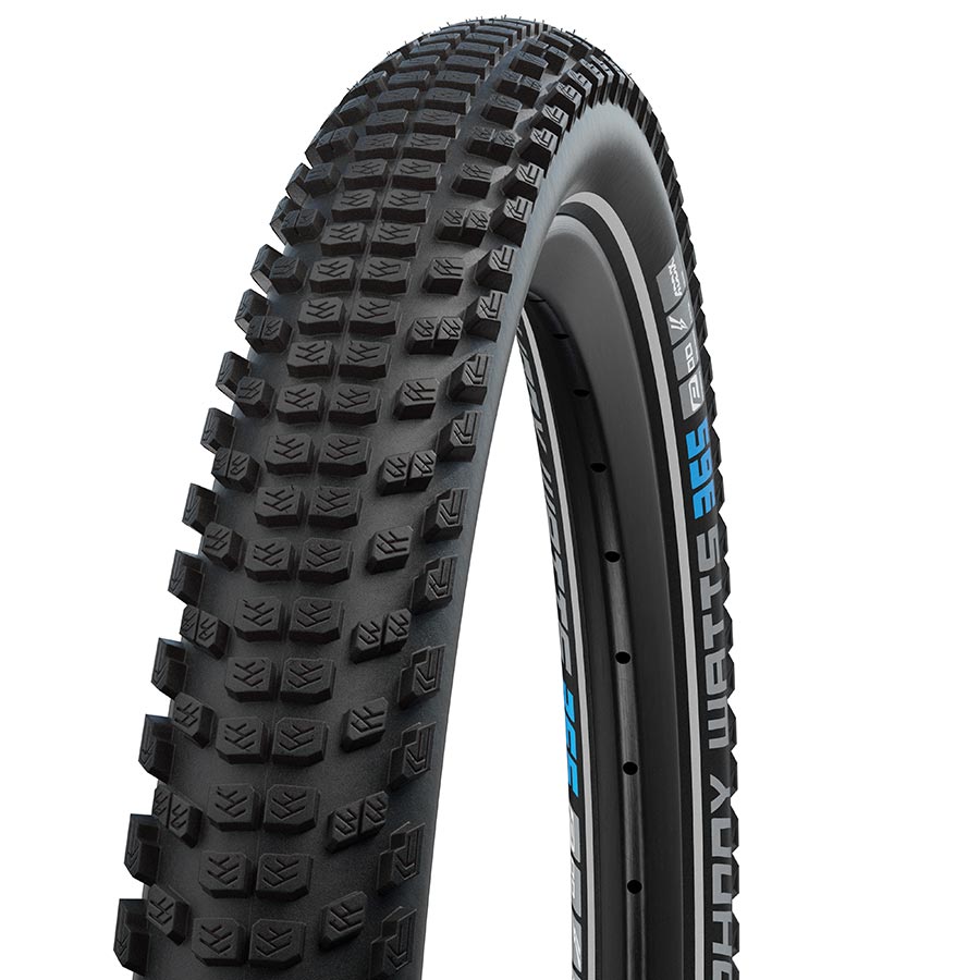 Schwalbe Johnny Watts Mountain Tire 27.''x2.35 Wire Clincher Addix 4season DD GreenGuard 67TPI Black