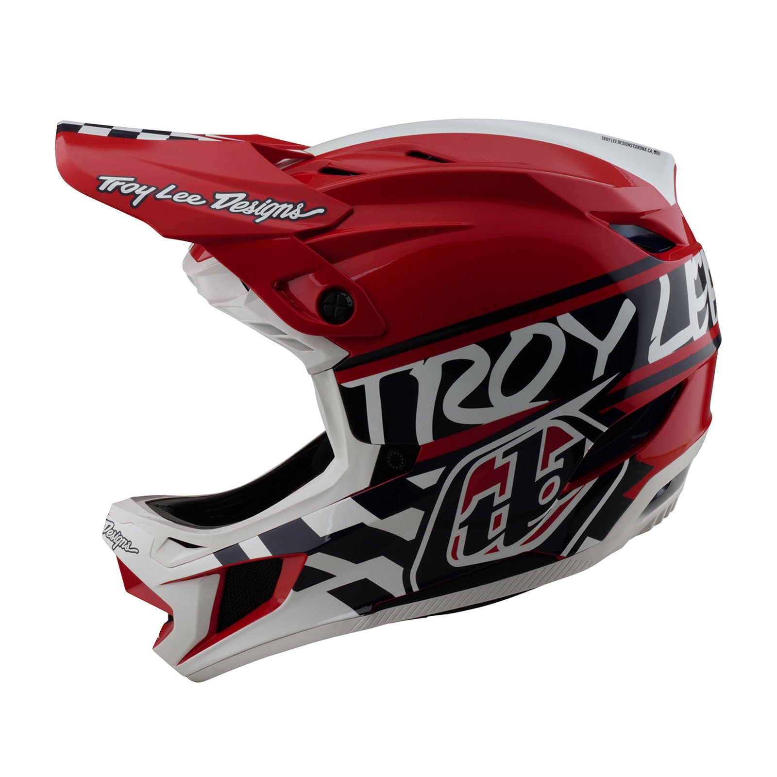 D4 Polyacrylite Helmet Fifty-50 White / Red D4 Polyacrylite Helmet Fifty-50 White / Red