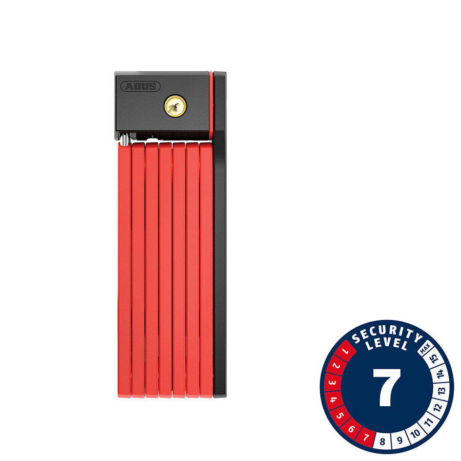 Abus Bordo Big uGrip 5700 Folding Lock Key 100cm 3.3' 5mm Red Abus Bordo Big uGrip 5700 Folding Lock Key 100cm 3.3' 5mm Red