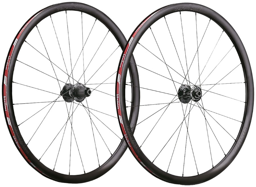 Vision Team i23 Aero Gravel Wheelset 700c 24H Front/Rear Tubeless Ready Centerlock Disc TA12 HG11