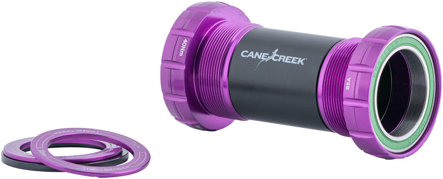 Cane Creek Hellbender 70 Bottom Bracket - English For 30mm Spindle Purple