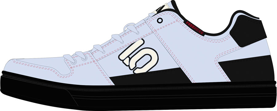 Five Ten Freerider Flat Shoes - Women's Crystal Sky/Off White/Core Black 10