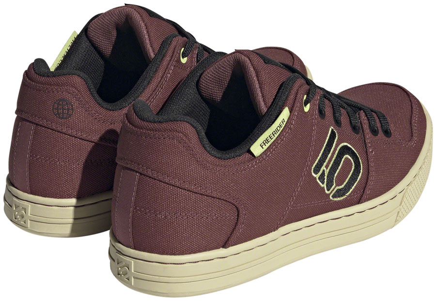 Five Ten Freerider Canvas Flat Shoes - Women's, Quiet Crimson/Core Black/Pulse Lime - Image 6