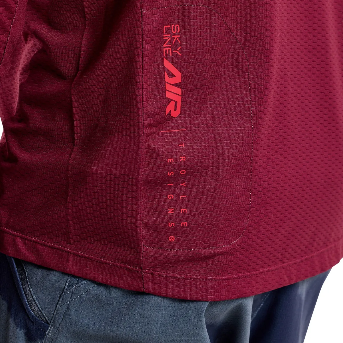 Skyline Air Long Sleeve Jersey Mono Oxblood - Image 11