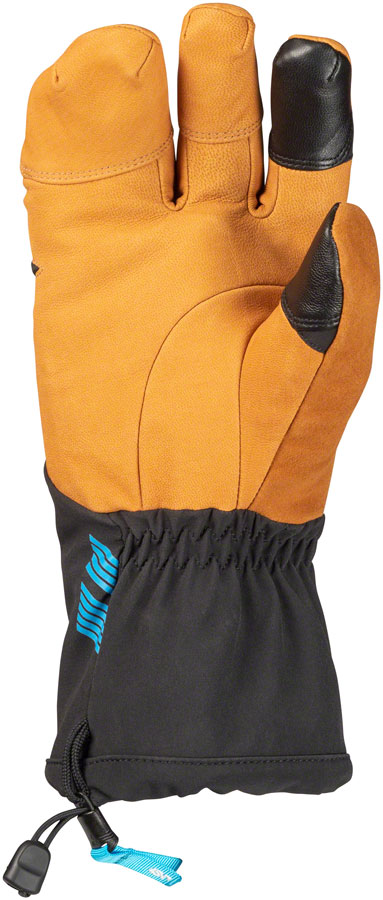 45NRTH 2024 Sturmfist 4 LTR Leather Gloves - Tan/Black Lobster Style - Image 7