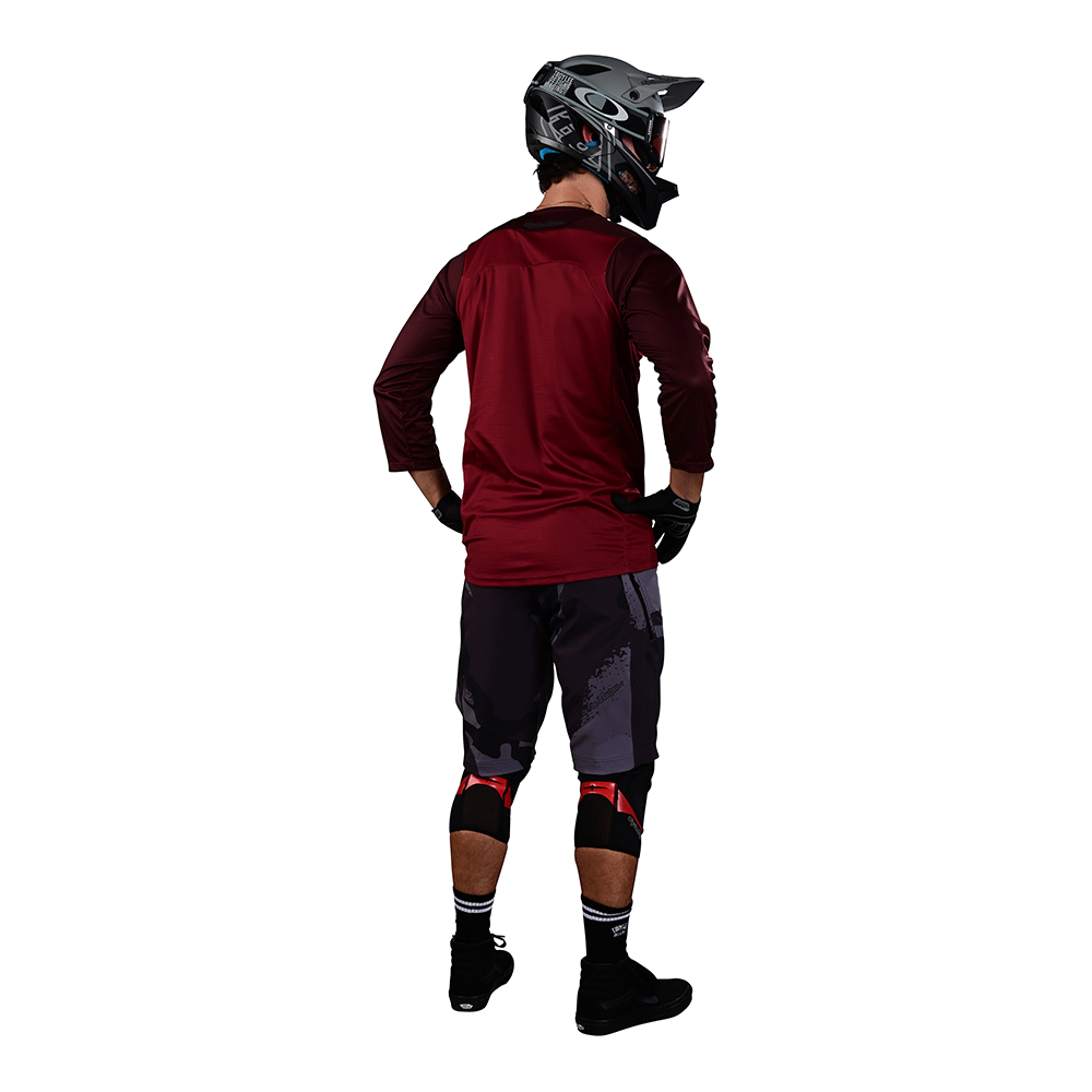 Ruckus 3/4 Jersey Camber Oxblood - Image 5
