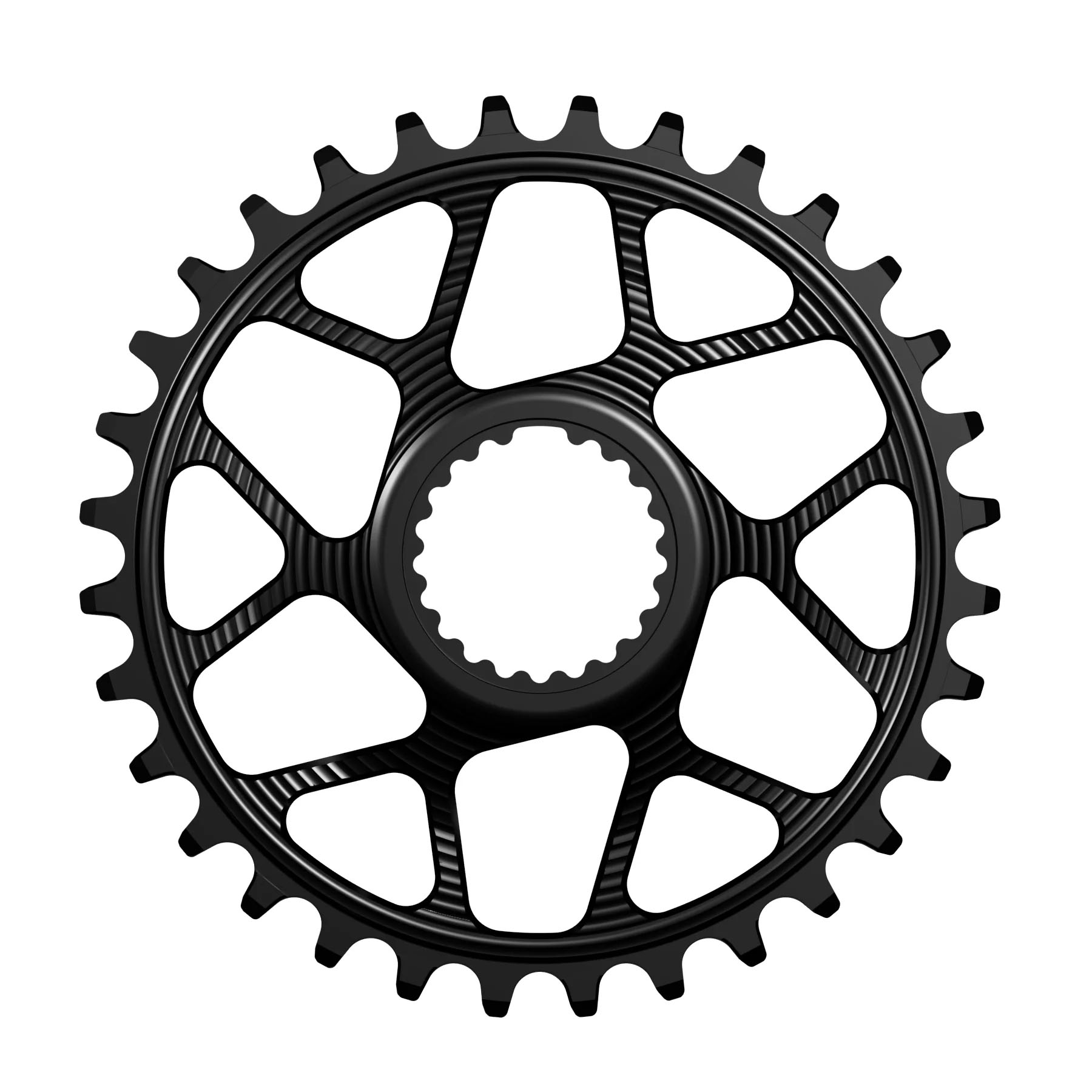 Works Components Round Chainring Shimano DM 34T Boost 3mm Blk