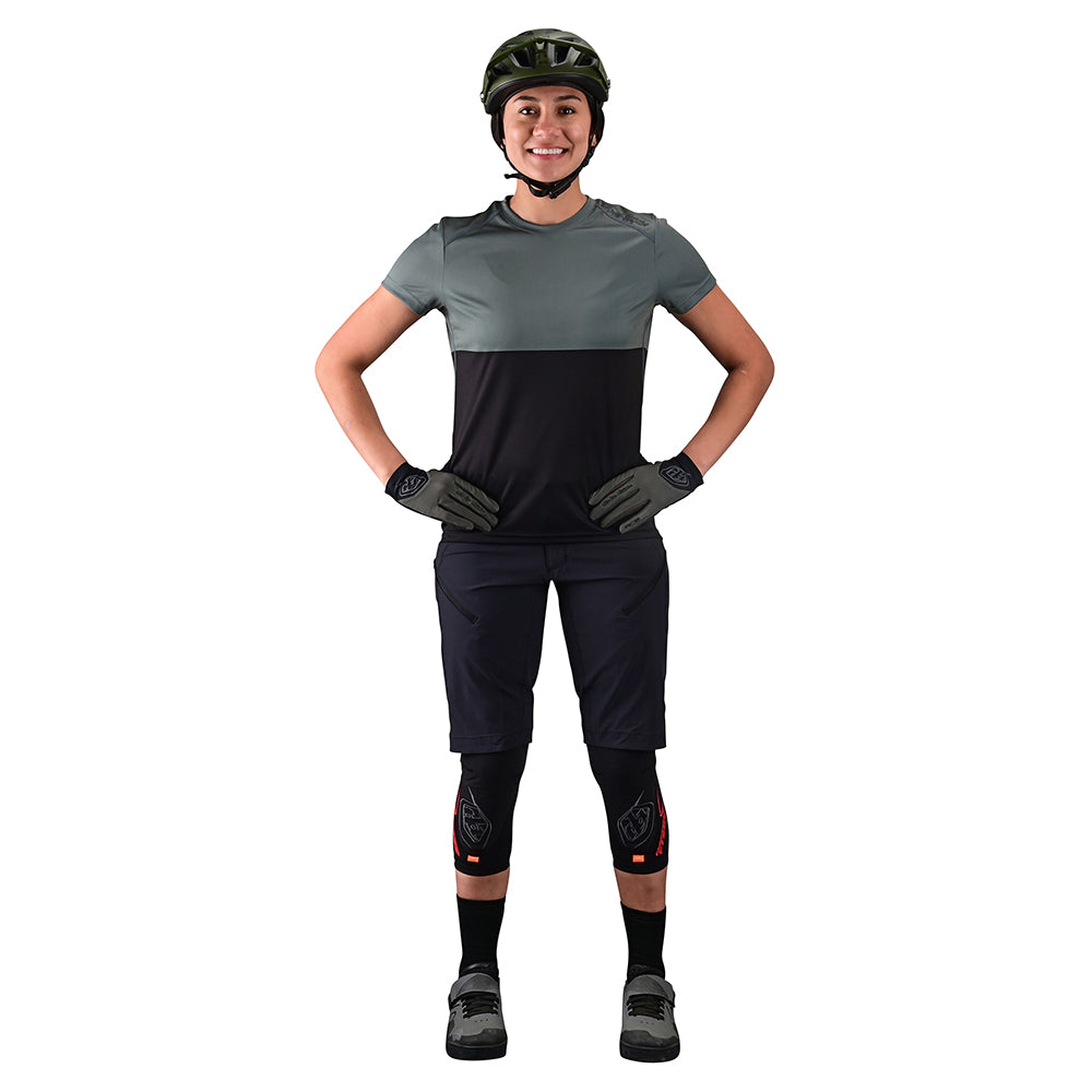 Womens Lilium SS Jersey Block Green / Black - Image 2