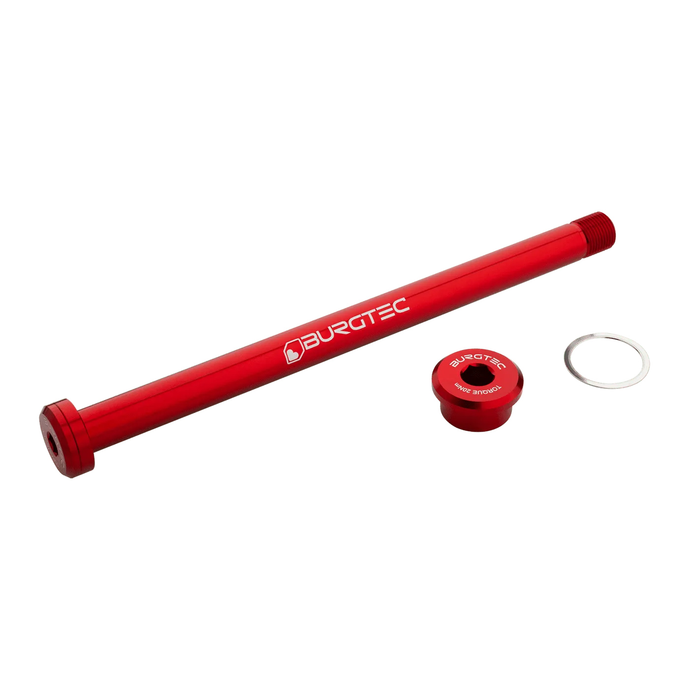 Burgtec Rocky Mountain 173mm Rear Axle - Race Red