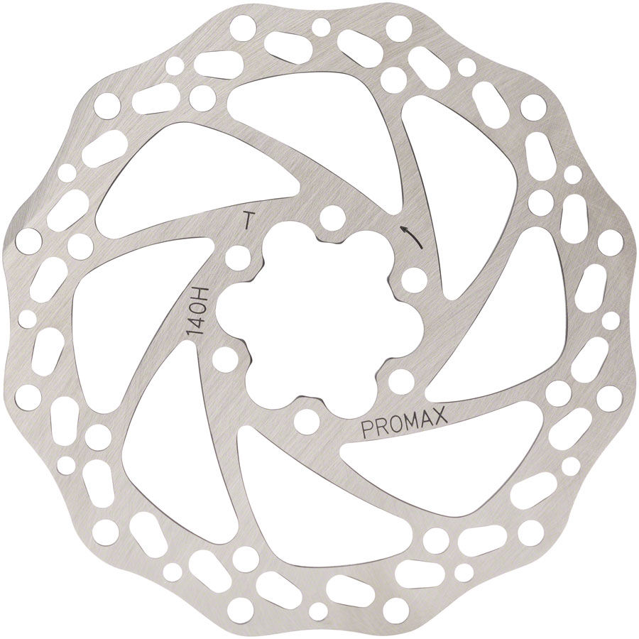 Promax Sport S1 Disc Brake Rotor - 6-Bolt One Piece Silver - Image 2