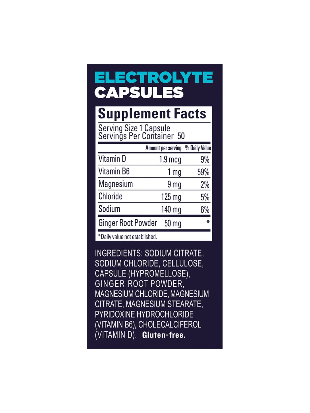 GU Roctane Electrolyte Capsules Bottle of 50 - Image 2