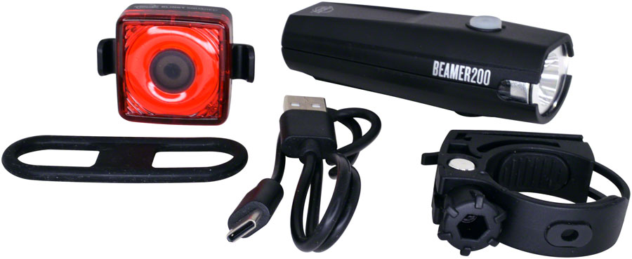 Planet Bike Beamer 200/Blinky Squared Headlight/Taillight Set - Image 2