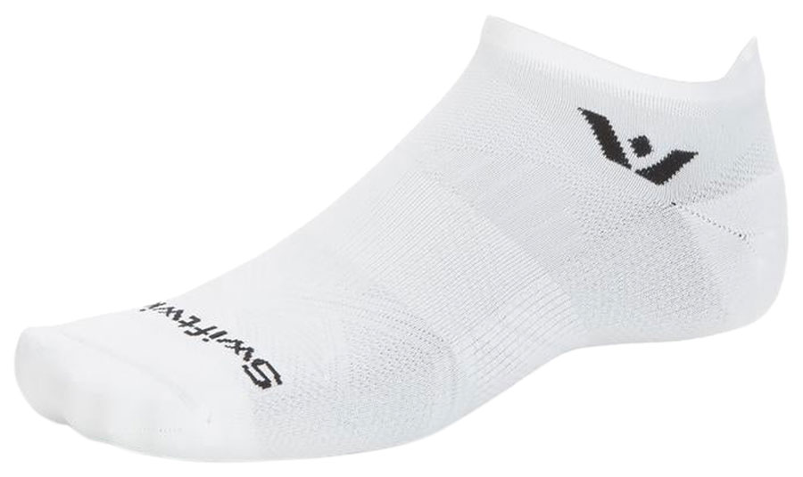 Swiftwick Aspire No Show Socks - Circuit White Small