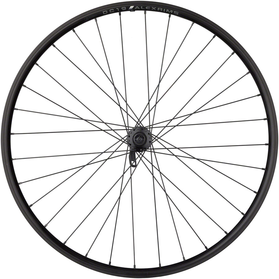 Quality Wheels Value Double Wall Series Disc Front Wheel - 650b QR x 100mm Center-Lock BLK 28H - Image 8