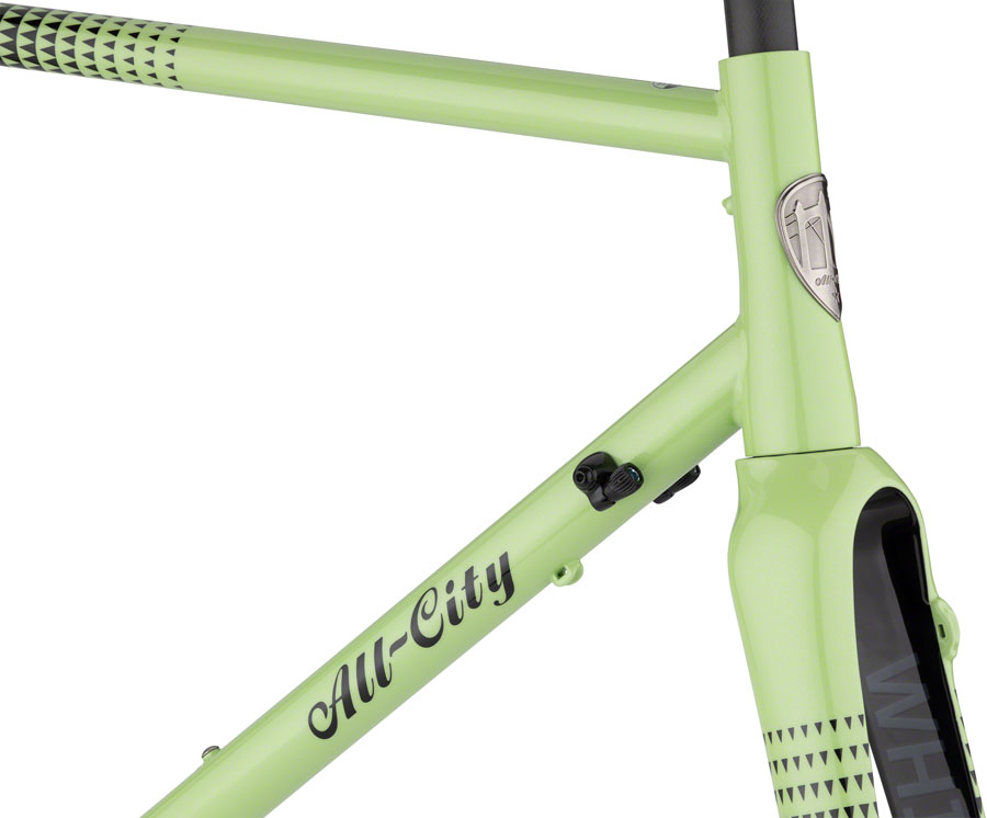 All-City Zig Zag Frameset - 700c, Steel, Honeydew Bling - Image 2