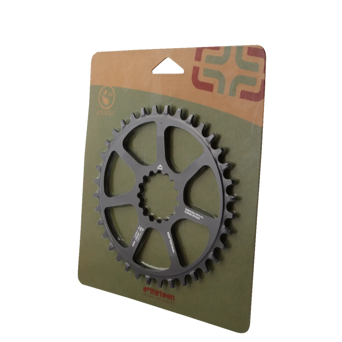 E*thirteen Ultralight Guidering (5mm Boost) 36t - Black  