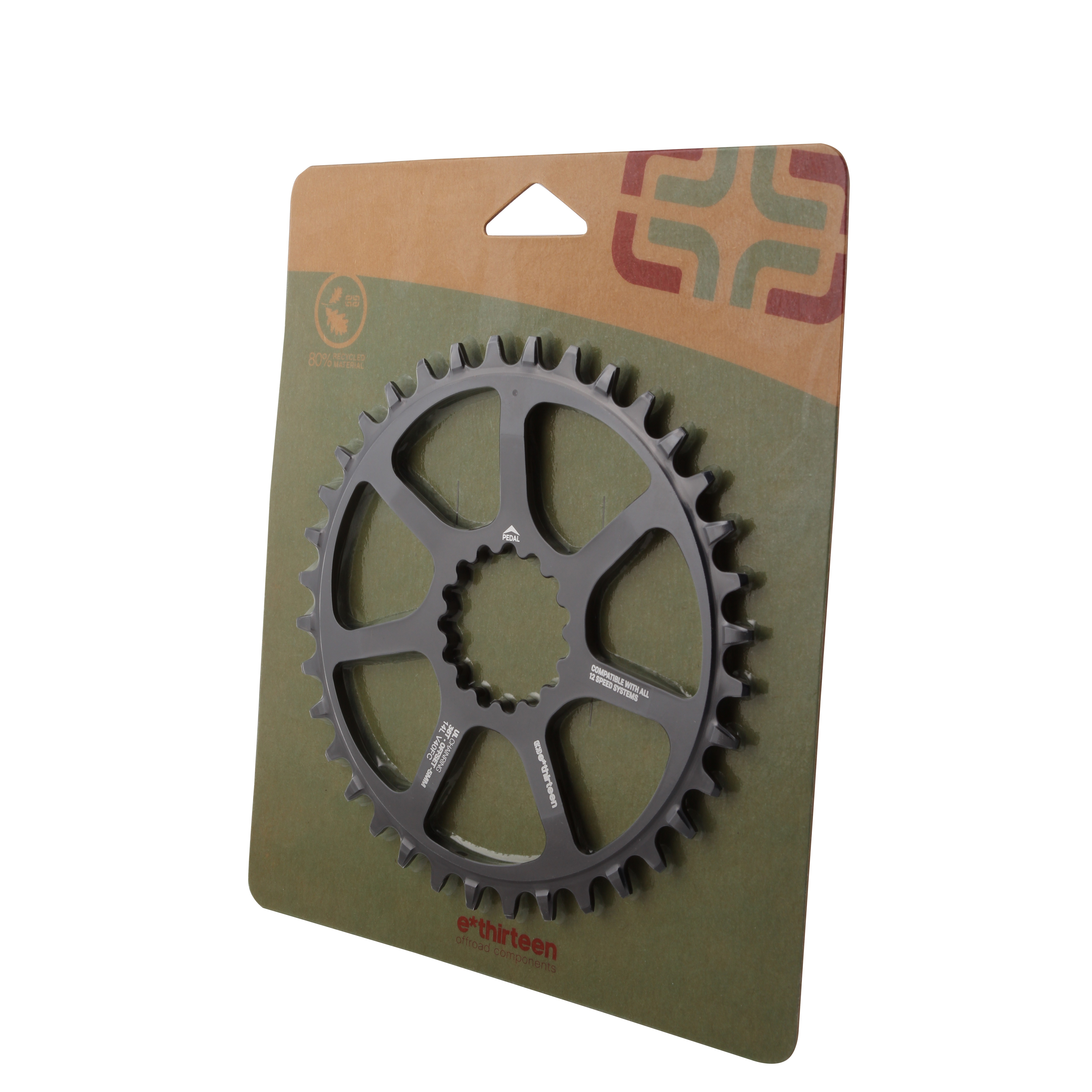 E*thirteen Ultralight Guidering (5mm Boost) 36t - Black E*thirteen Ultralight Guidering (5mm Boost) 36t - Black