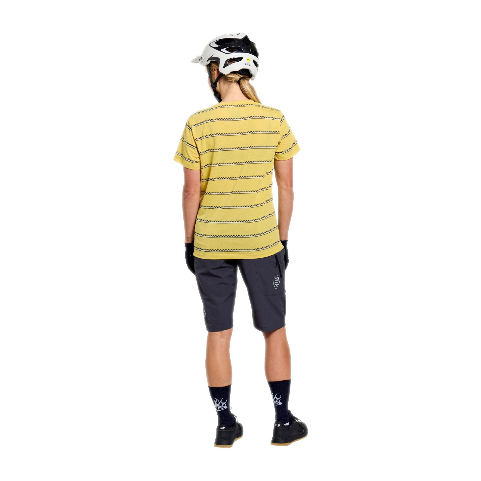 Womens Lilium Ride SS Tee Checked Out Butter - Image 10
