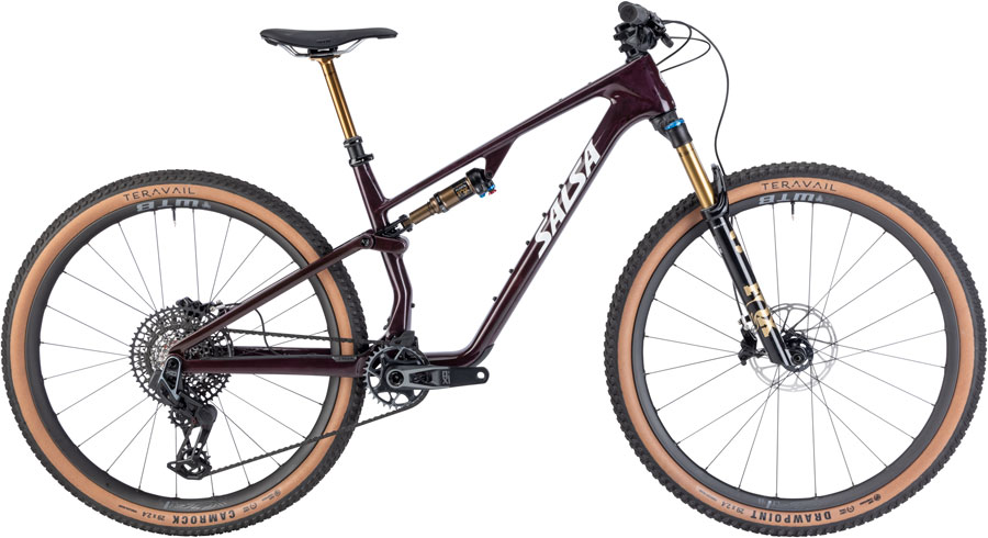 Salsa Spearfish C DLX X0 AXS Transmission Bike - 29" Carbon Deep Orchid Carbon Large