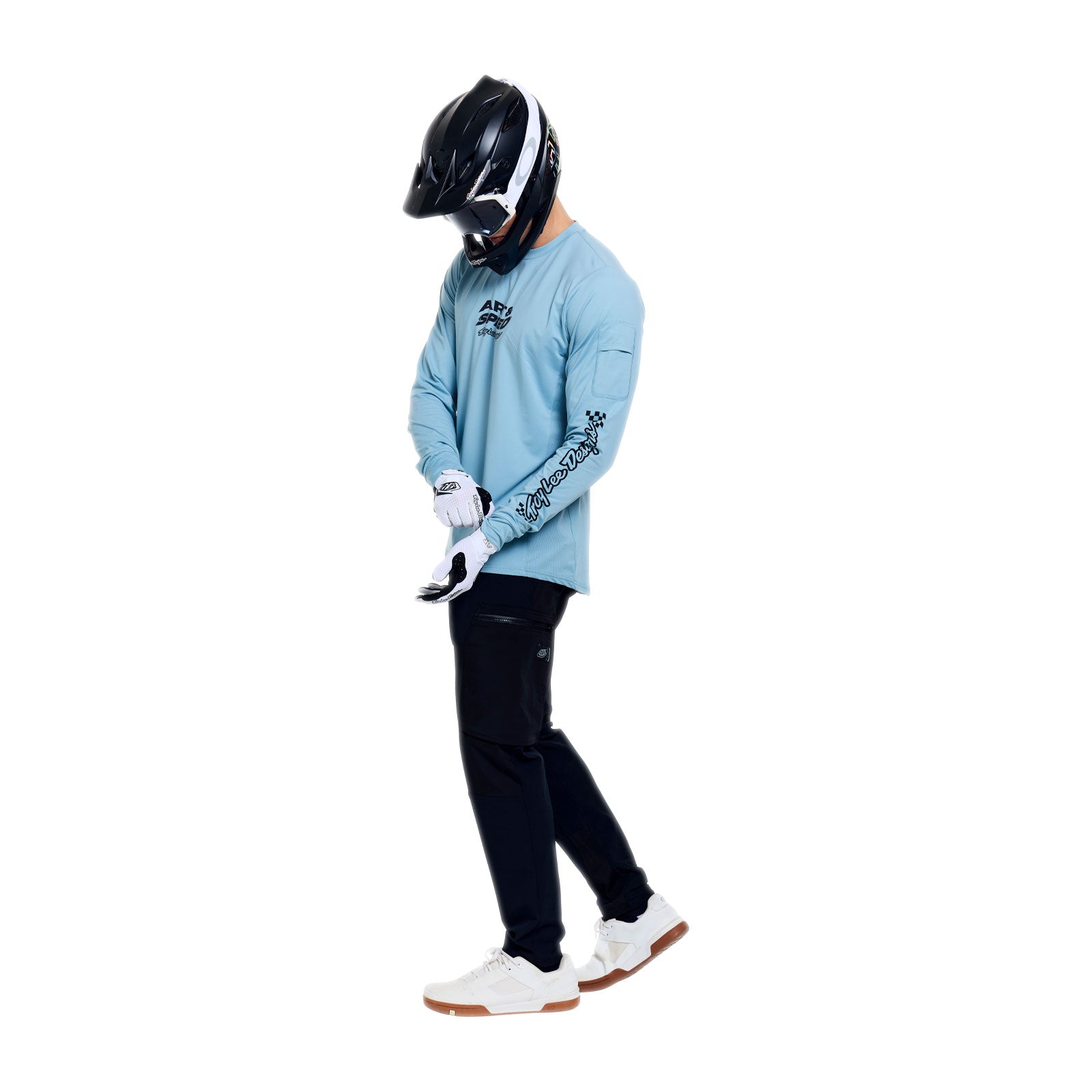 Ruckus Ride LS Tee Waves Dawn Blue - Image 9