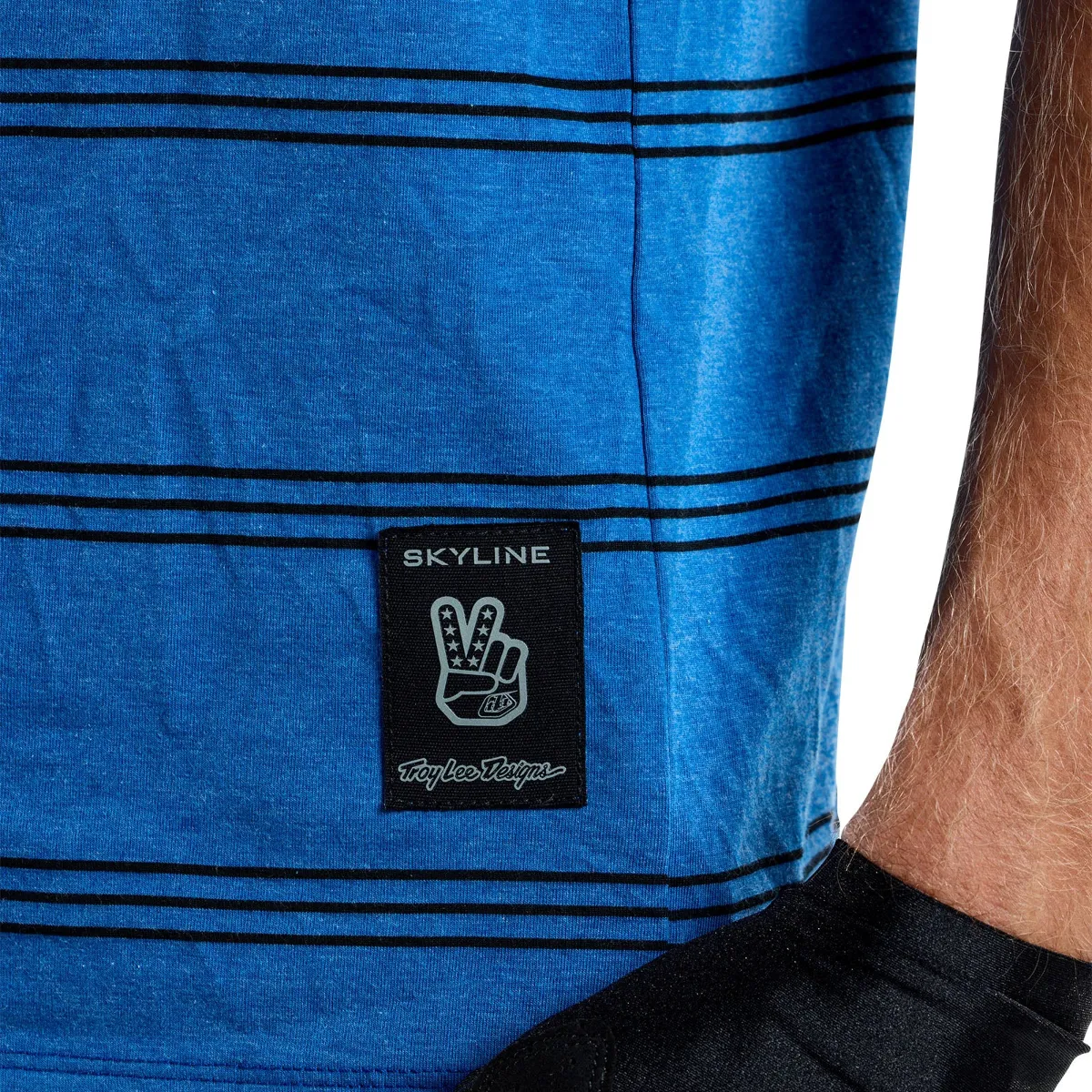 Skyline Short Sleeve Ride Tee Washed Out Cobalt - Image 10