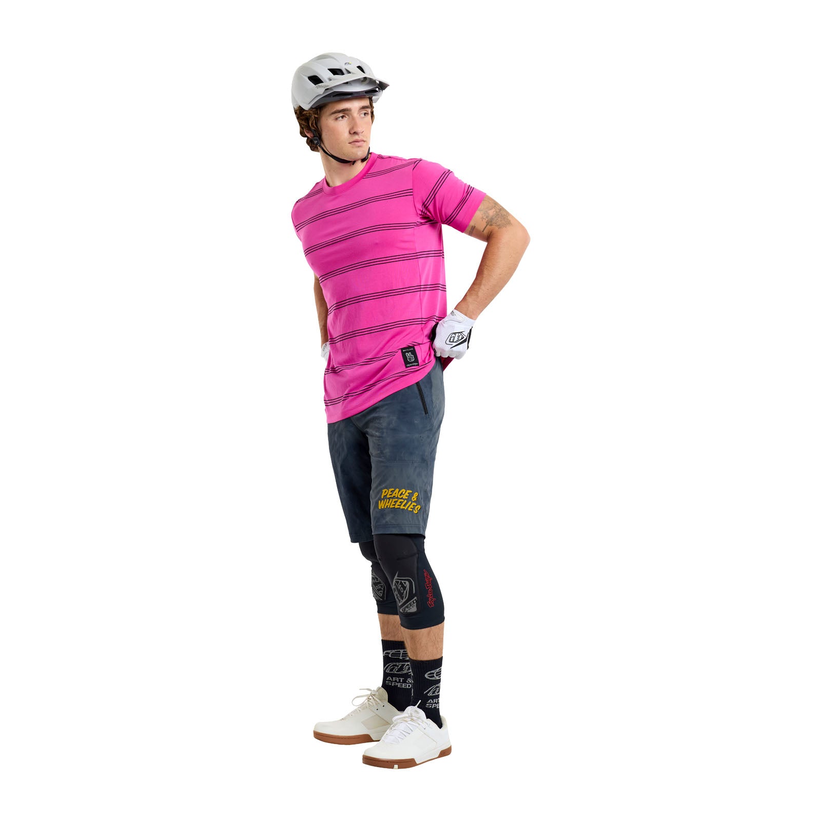Skyline Short Sleeve Ride Tee Washed Out Party Pink - Image 5