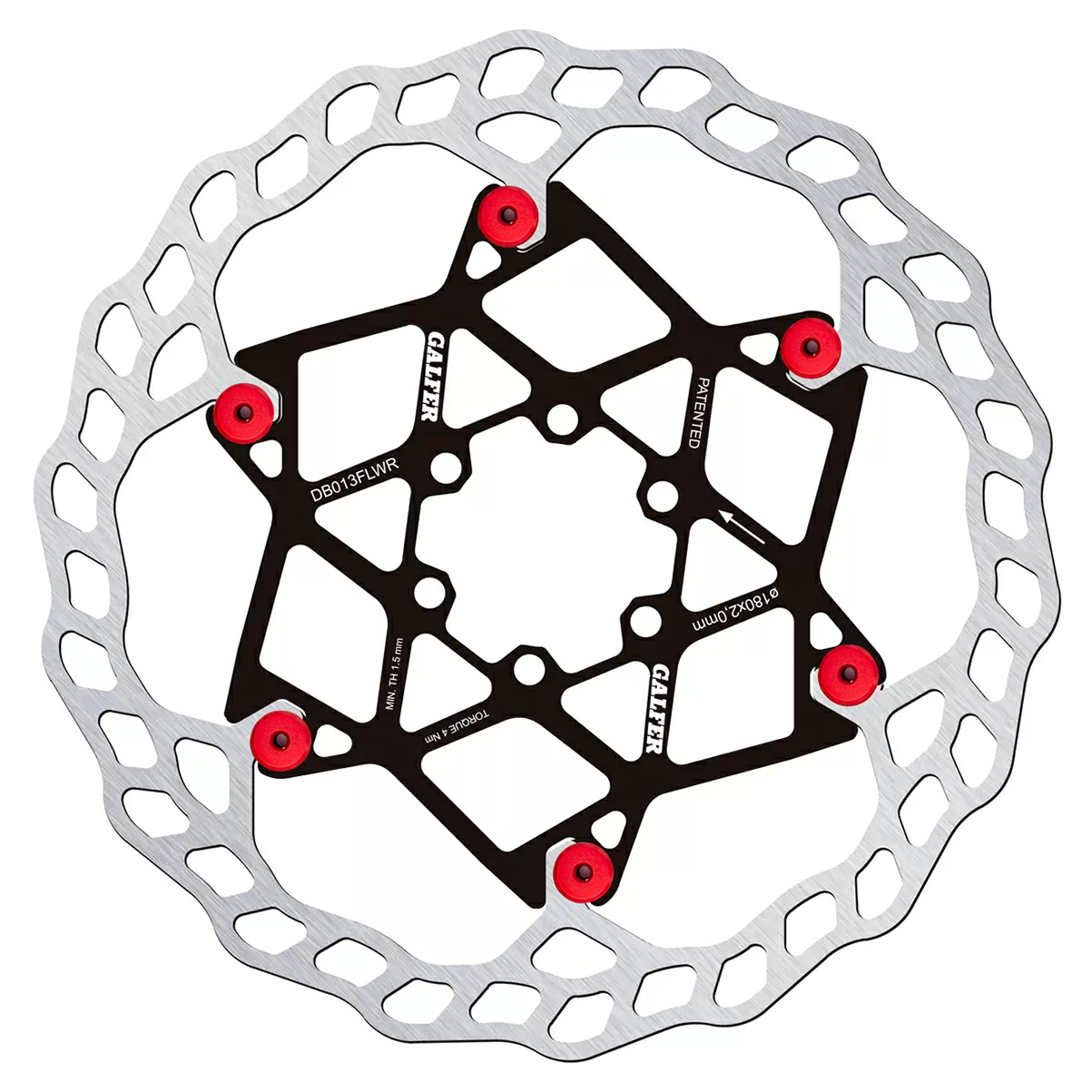 Galfer 180mm Rotor 6-Bolt 2.0mm Floating Blue   variant 4