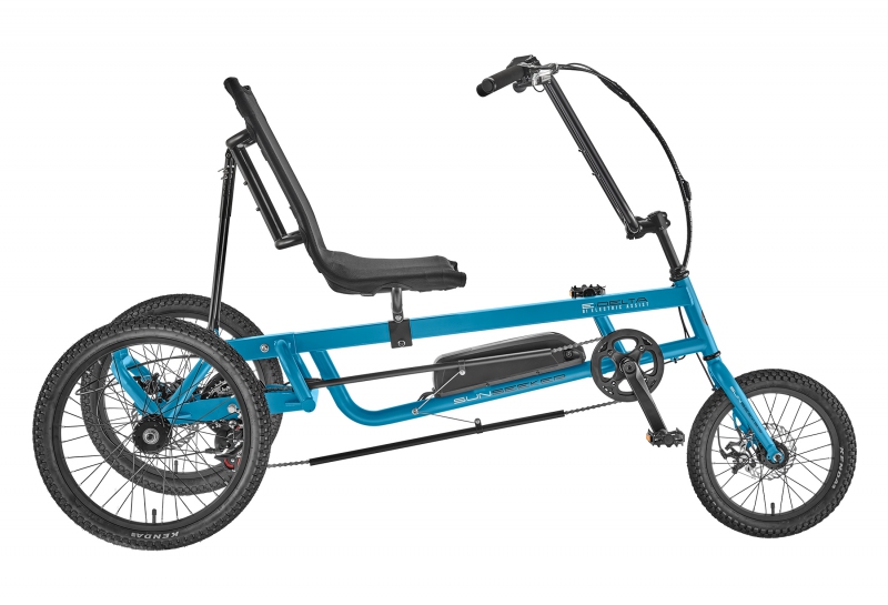 Sun seeker E-Delta B1 SX Electric Delta Unisex 24-41` X-Seam Matt-Blue 20` Black 74` 7 Speed Disc Brake