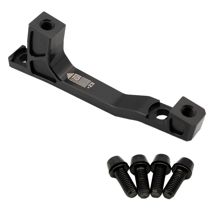 Freedom Coast Post Mount Brake Adapter 200mm+23 Black