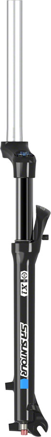 SR Suntour X1 Suspension Fork - 100mm, 1-1/8" Steerer Tube, 100mm Travel, Disc, Black - Image 2