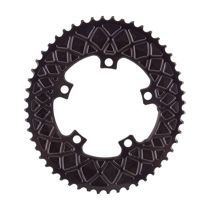 Absolute Black Premium Oval Road Chainring - Black variant 3