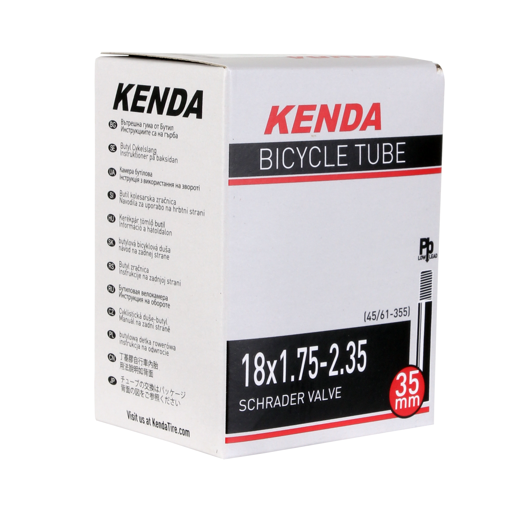 Kenda Butyl-LL Tube 18 x 1.75-2.35" SV Each