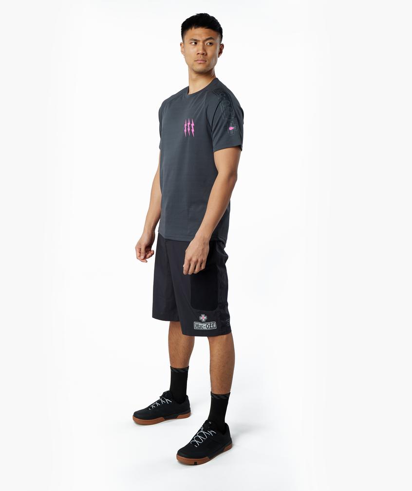 Short Sleeve Mountain Bike Jersey - Grey - Image 4