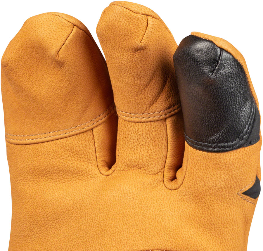 45NRTH 2024 Sturmfist 4 LTR Leather Gloves - Tan/Black Lobster Style - Image 8