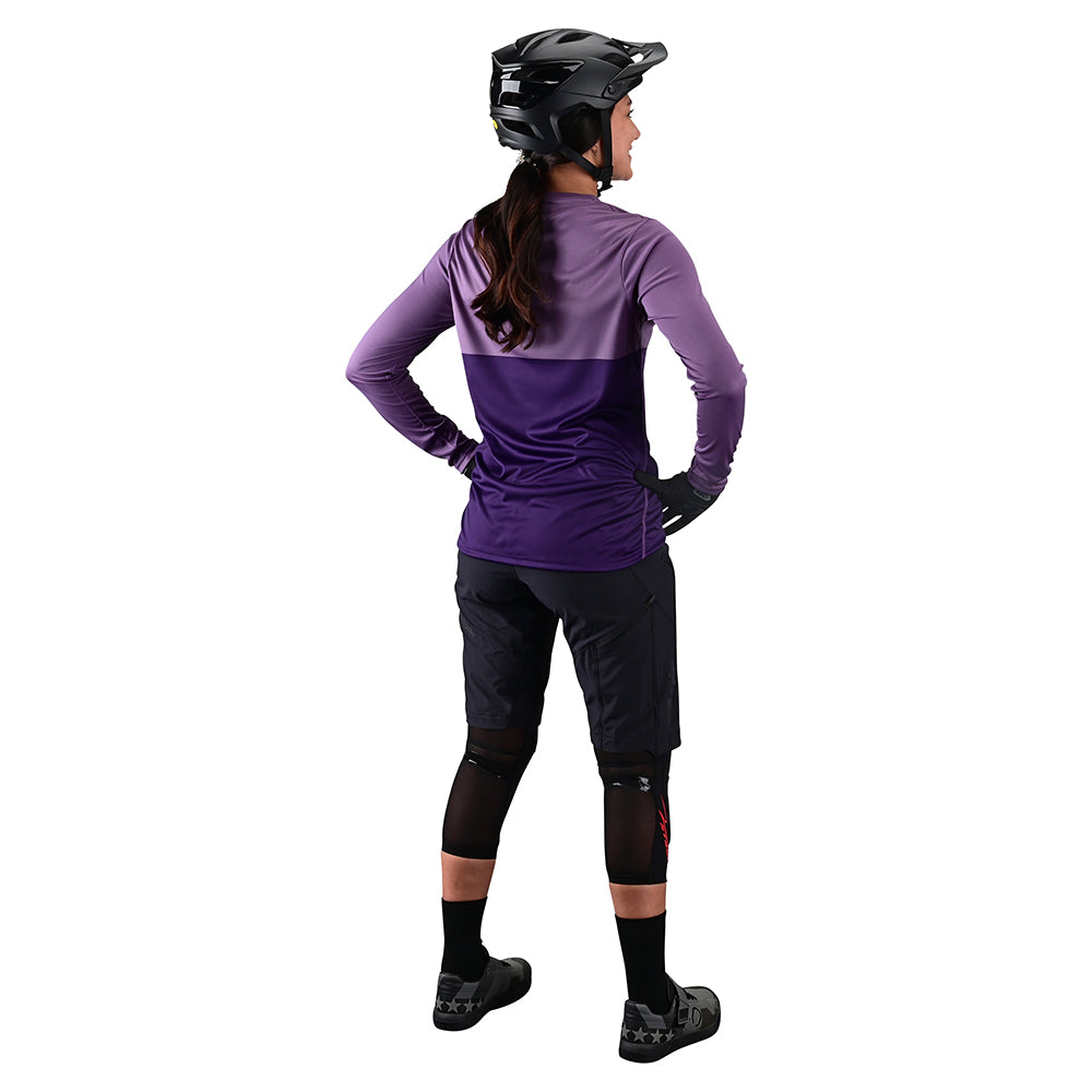 Womens Lilium LS Jersey Block Orchid / Purple - Image 4
