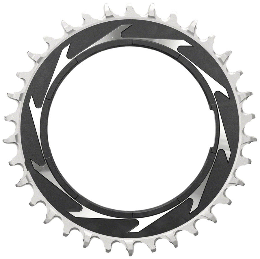 SRAM XX SL Eagle T-Type Thread Mount Chainring - Aluminum BLK/Silver For XX SL PM Spider
