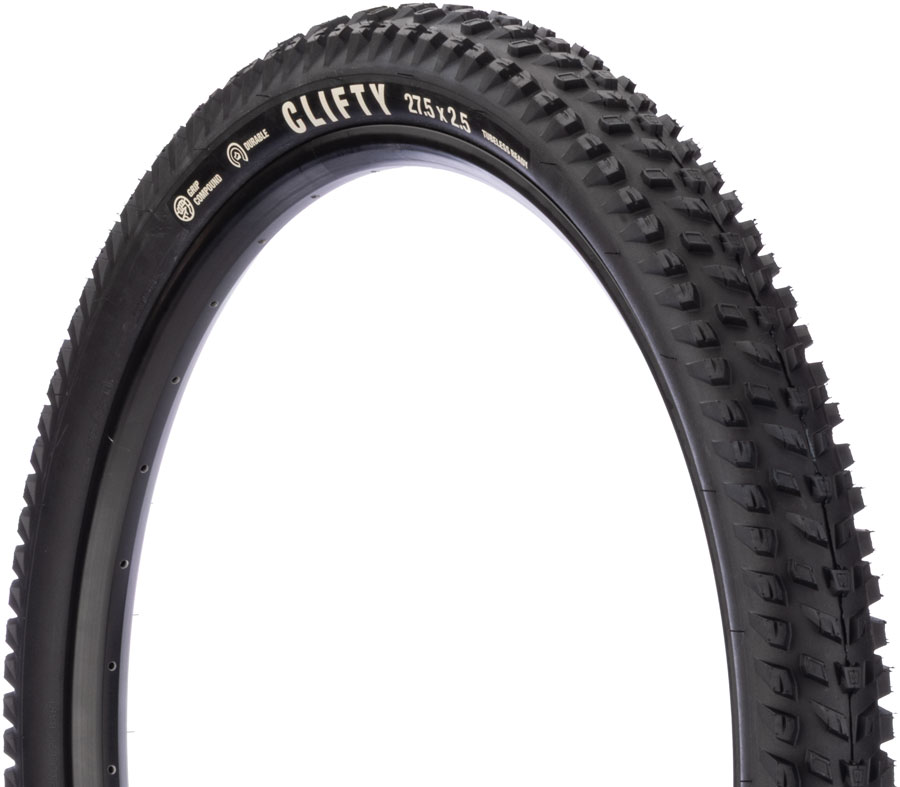 Teravail Clifty Tire - 27.5 x 2.5 Tubeless Folding BLK Durable Grip Compound Teravail Clifty Tire - 27.5 x 2.5 Tubeless Folding BLK Durable Grip Compound