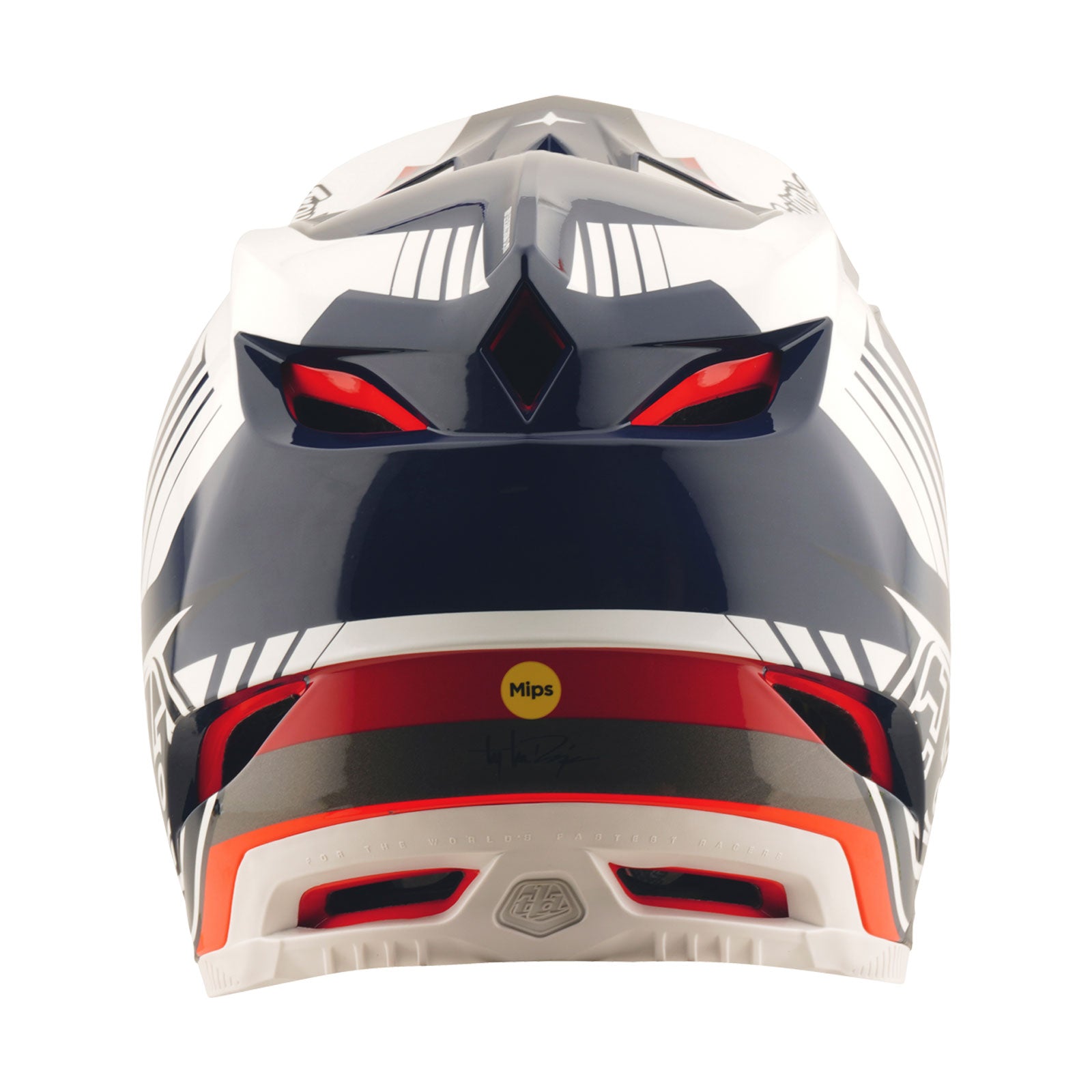 D4 Polyacrylite Helmet Qualifer Blue / White - Image 3