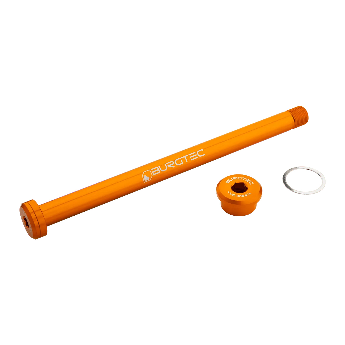 Burgtec Rocky Mountain 173mm Rear Axle - Iron Bro Orange