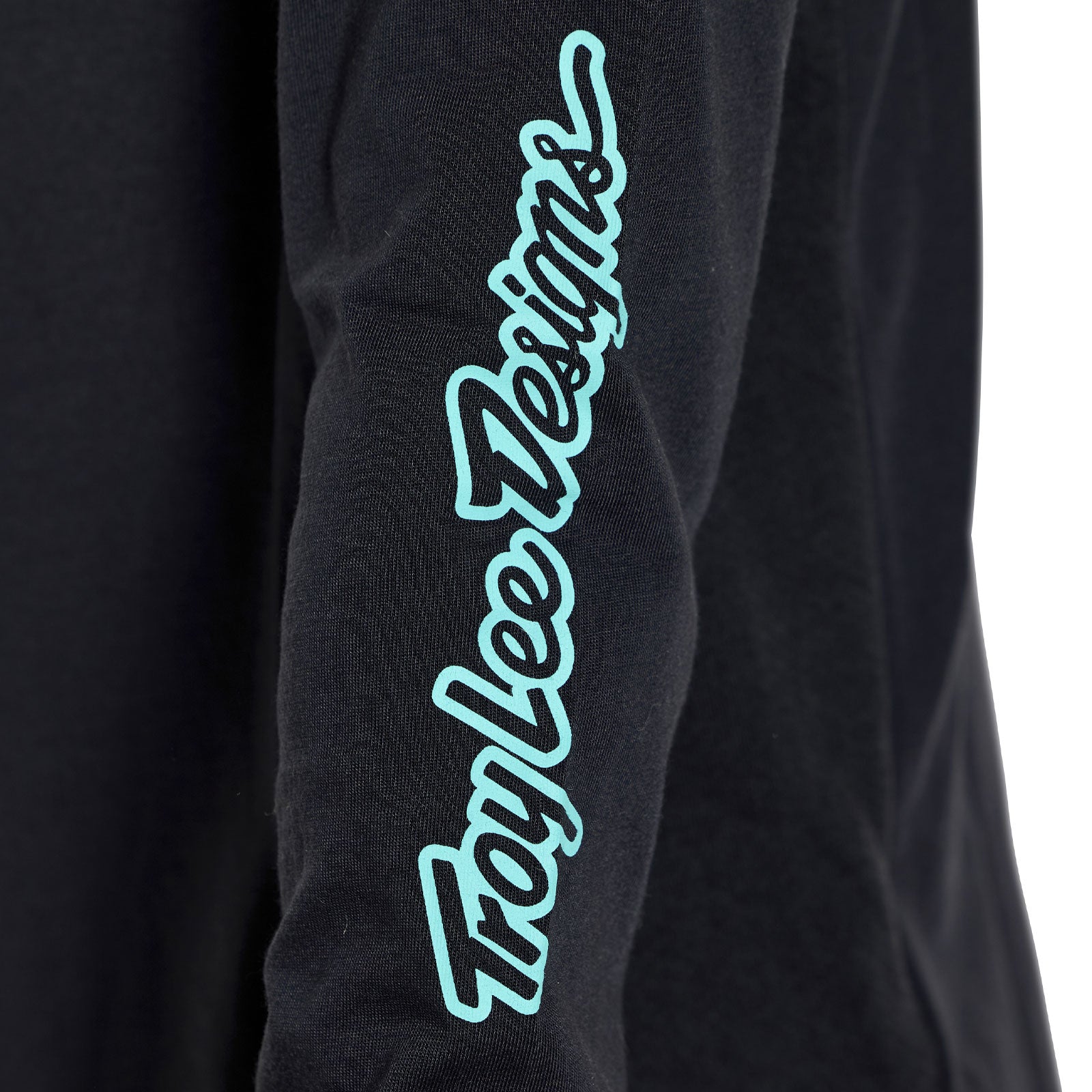 Youth Skyline Ride LS Tee Signature Black / Real Teal - Image 13