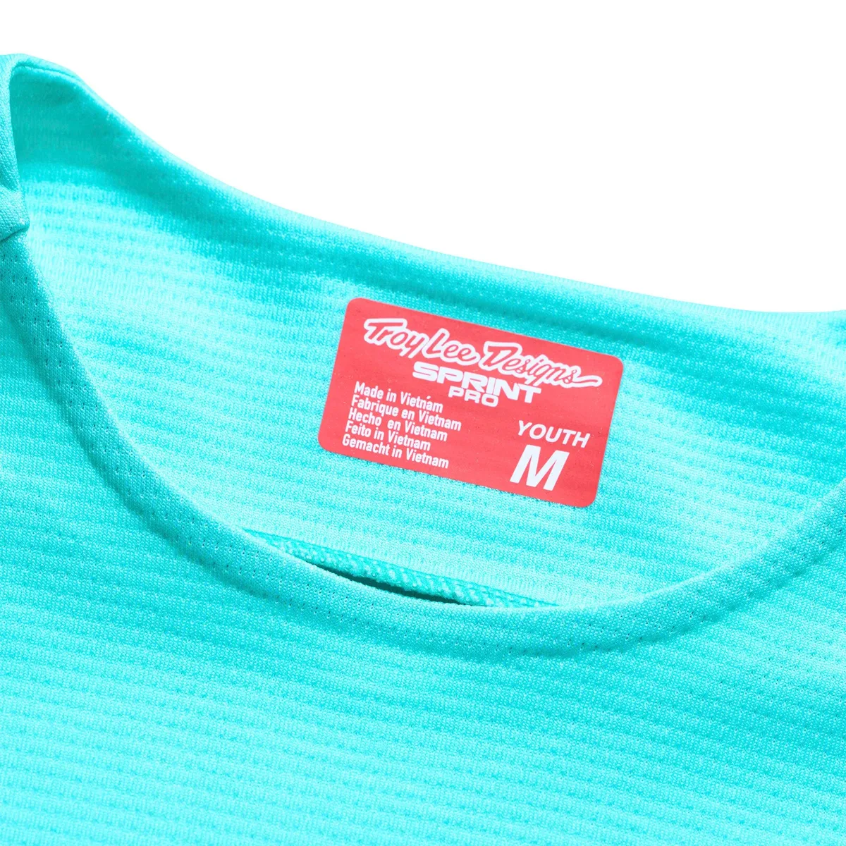 Youth Sprint Pro LS Jersey Mono Real Teal - Image 4