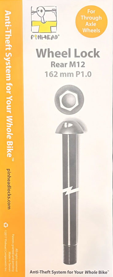 Pinhead Thru-Axle Wheel Lock Rear - M12 x 162 x P1.0