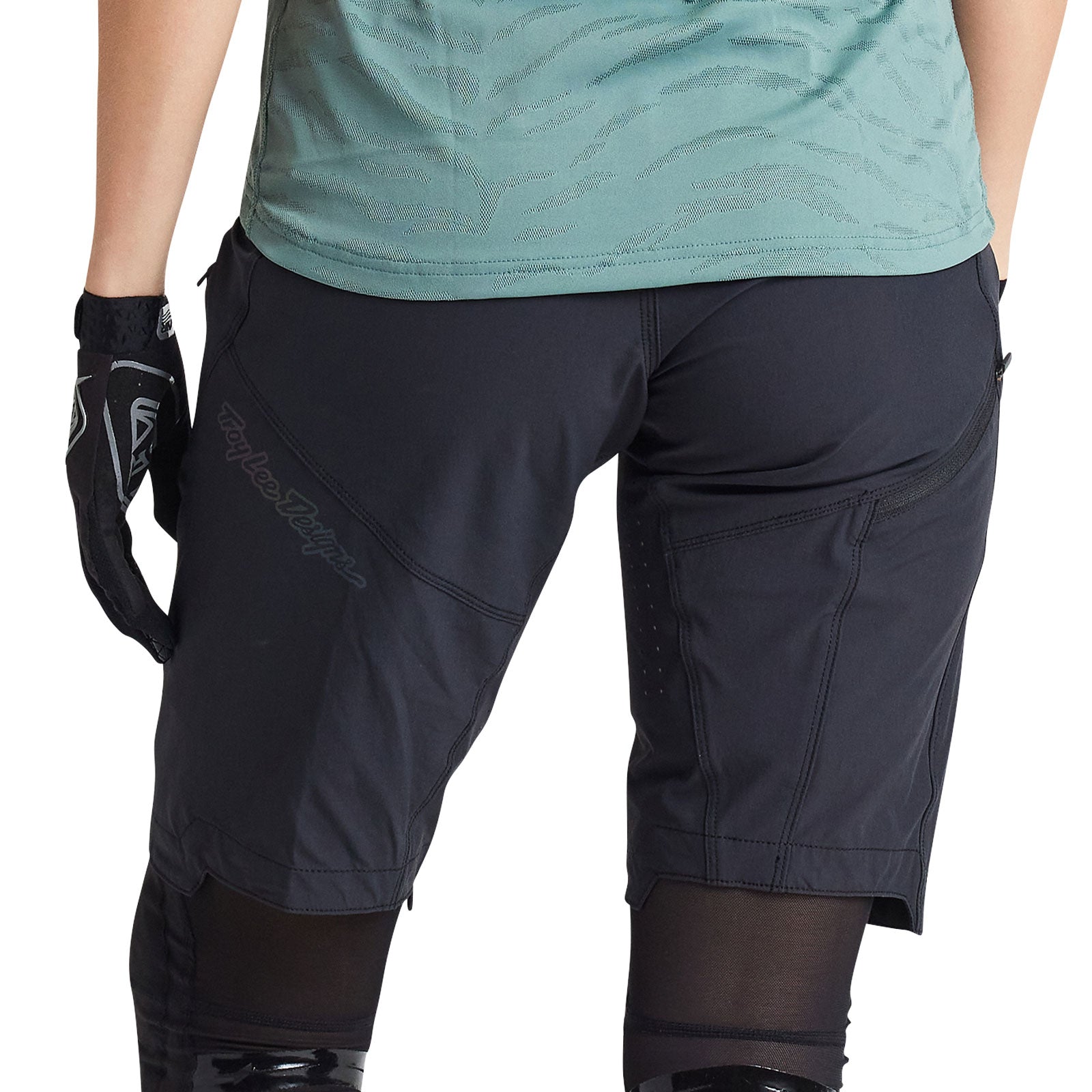 Womens Lilium Short W/Liner Solid Black - Image 8