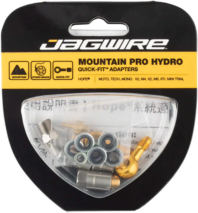 Jagwire Pro Disc Brake Hydraulic Hose Quick-Fit Adaptor Hope Banjo Mini Trial Mono