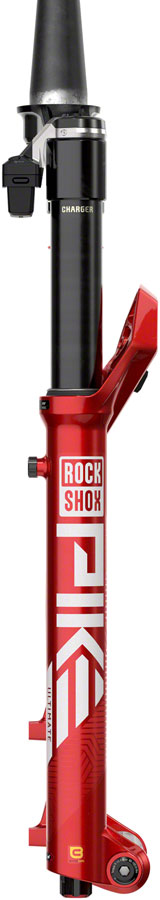 RockShox Pike Ultimate Flight Attendant Charger 3.1 Suspension Fork - 29" 140 mm 15 x 110 mm 44 mm Offset Electric Red A3 - Image 3